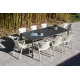 Ensemble table de jardin MEET + 8 fauteuils FADO EZPELETA