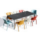 Ensemble table de jardin MEET + 8 fauteuils FADO EZPELETA