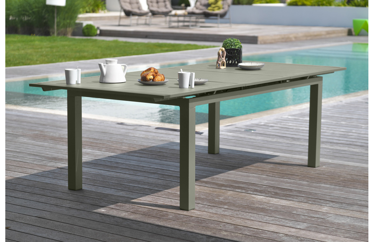 Table salon de jardin extensible en aluminium pour 12 personnes DCB Garden MIAMI Table salon de jardin extensible en aluminium pour 12 personnes DCB Garden MIAMI