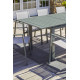 Ensemble table et chaises de jardin en aluminium DCB Garden 10 personnes noir Miami