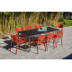 Ensemble table et chaises de jardin 8 personnes Ezpeleta Meet-Town