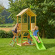 Aire de jeux en bois TP Toys tour glissiere et filet d'escalade FSC