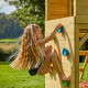 Aire de jeux en bois TP Toys tour glissiere mur d'escalade et portique FSC