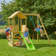 Aire de jeux en bois TP Toys tour glissiere mur d'escalade et portique FSC