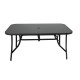 Ensemble table et chaises de jardin en acier et verre 6 personnes - Essenciel Green