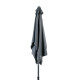 Parasol rectangulaire droit 2X3M en aluminium avec manivelle - Essenciel Green