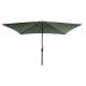 Parasol rectangulaire droit 2X3M en aluminium avec manivelle - Essenciel Green