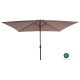 Parasol rectangulaire droit 2X3M en aluminium avec manivelle - Essenciel Green
