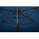 Parasol rectangulaire droit 2X3M en aluminium avec manivelle - Essenciel Green