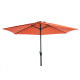 Parasol rond droit 3M en aluminium avec manivelle - Essenciel Green