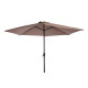 Parasol rond droit 3M en aluminium avec manivelle - Essenciel Green