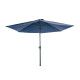 Parasol rond droit 3M en aluminium avec manivelle - Essenciel Green