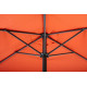 Parasol rond droit 3M en aluminium avec manivelle - Essenciel Green