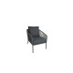 Salon de jardin bas en aluminium 5 personnes - Essenciel Green