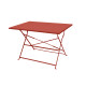 Table carrée pliante en acier - Essenciel Green