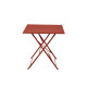Table carrée pliante en acier - Essenciel Green