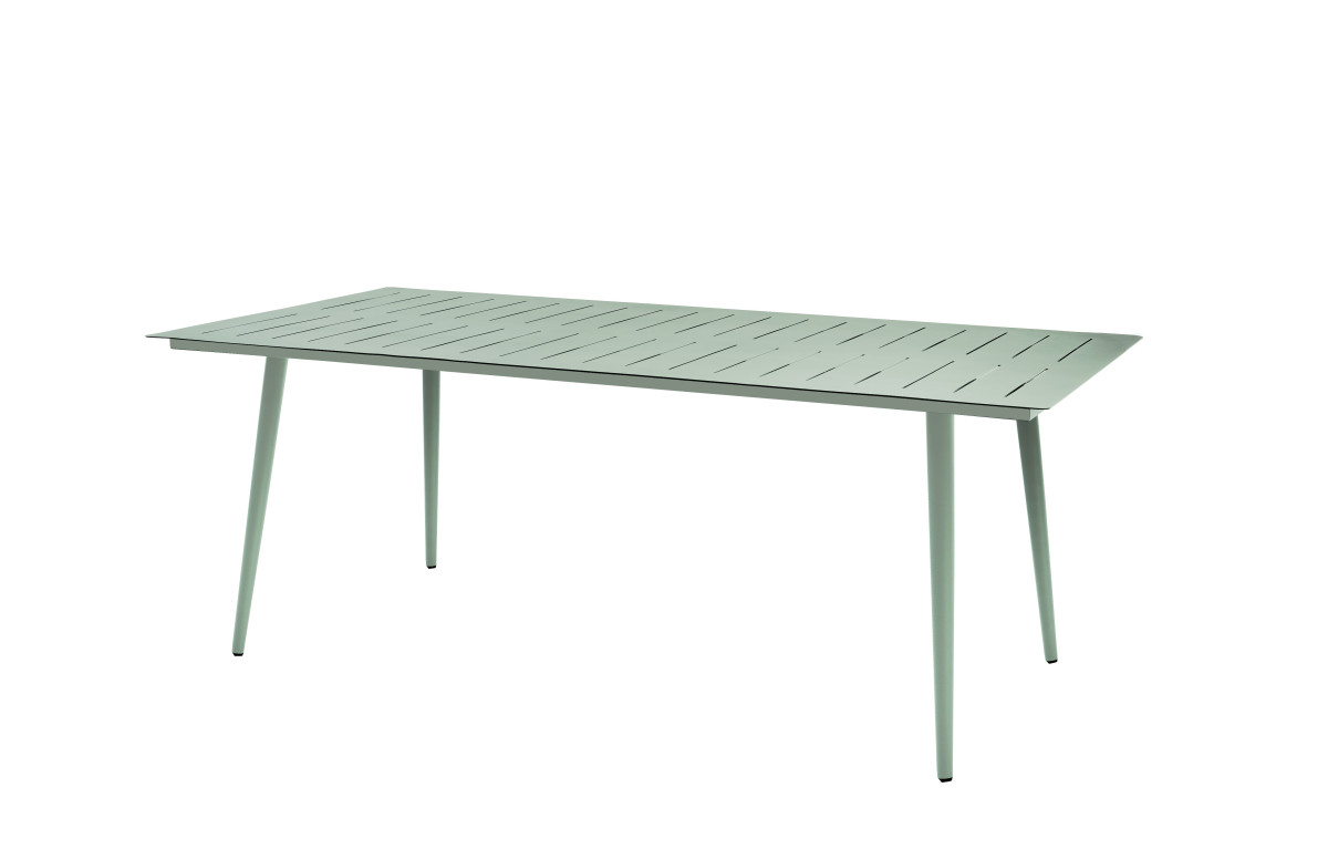 Table rectangle en aluminium 8 personnes - Essenciel Green