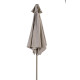 Parasol rond droit inclinable 2.4M en acier - Essenciel Green