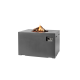 Table brasero gaz extérieur rectangulaire en composite Loung & Dining - Happy Cocooning