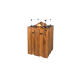 Table brasero bar en teck gaz extérieur - Happy Cocooning