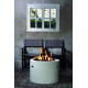 Table brasero gaz extérieur ronde en composite - Happy Cocooning