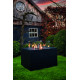 Table brasero gaz extérieur rectangulaire en composite Loung & Dining - Happy Cocooning