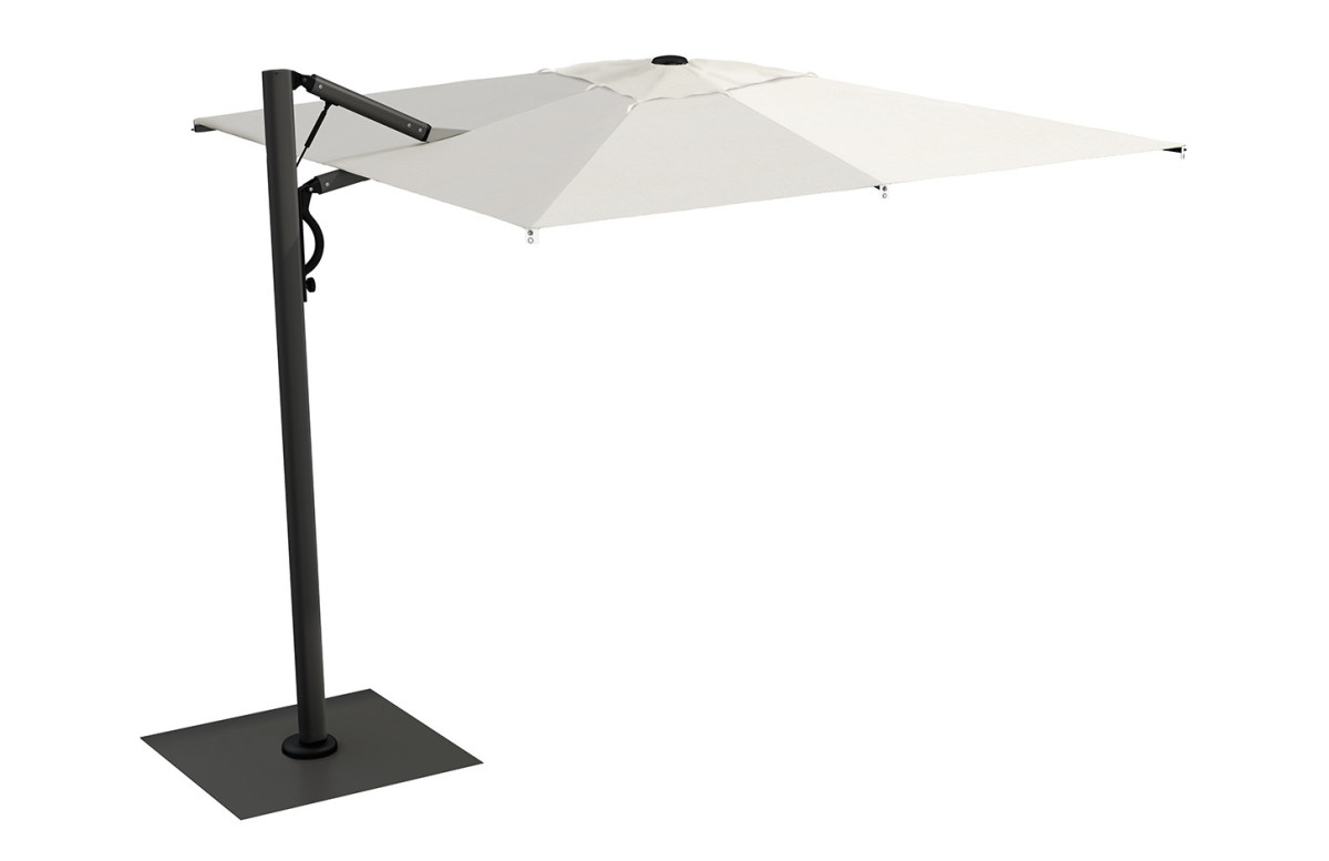 Parasol de jardin carré déporté et rétractable Astro Carbone 3 x 3 SCOLARO Parasol de jardin carré déporté et rétractable Astro Carbone 3 x 3 SCOLARO