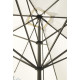 Parasol de jardin carré droit en aluminium Capri Dark 4 x 4 SCOLARO