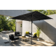 Parasol de jardin carré droit en aluminium Napoli Standard 3 x 3 SCOLARO