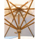 Parasol de jardin rond en bois Palladio Standard Ø3 SCOLARO - Ecru