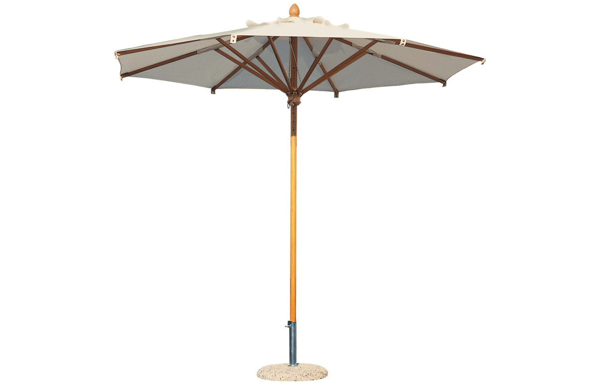 Parasol de jardin rond en bois Palladio Standard Ø3 SCOLARO - Ecru Parasol de jardin rond en bois Palladio Standard Ø3 SCOLARO - Ecru