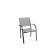 Fauteuil de jardin Lavezzi empilable en aluminium - Essenciel Green