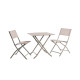 Table carrée pliante PM 70x70 en aluminium - Essenciel Green