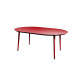 Table ovale 6 personnes Inari en aluminium - Essenciel Green