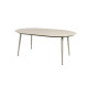 Table ovale 6 personnes Inari en aluminium - Essenciel Green