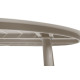 Table ovale 6 personnes Inari en aluminium - Essenciel Green