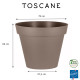 Pot de fleur rond TOSCANE diamètre 80 cm - 170 litres - EDA