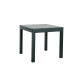 Table extensible Fidji en aluminium et verre anthracite 6 personnes - Essenciel Green