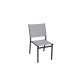 Chaise Sperone textilène gris en aluminium - Essenciel Green