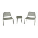 Set de balcon Shakura en acier - Essenciel Green