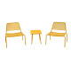 Set de balcon Shakura en acier - Essenciel Green