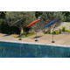 Parasol rectangulaire inclinable 2X3M en aluminium - Essenciel Green