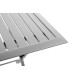 Table de jardin rectangulaire pliante bistrot en aluminium - Essenciel Green