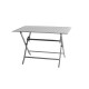 Table de jardin rectangulaire pliante bistrot en aluminium - Essenciel Green