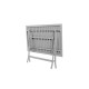 Table de jardin rectangulaire pliante bistrot en aluminium - Essenciel Green