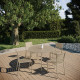 Table de jardin ronde 4 personnes en aluminium Inari - Essenciel Green