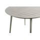 Table de jardin ronde 4 personnes en aluminium Inari - Essenciel Green