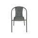 Set de balcon Mistral résine gris anthracite en acier - Essenciel Green