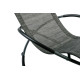 Rocking chair repose pied pliant gris en texaline/ acier - Essenciel Green