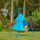 Aire de jeux igloo bleu + structure en métal - TP Toys